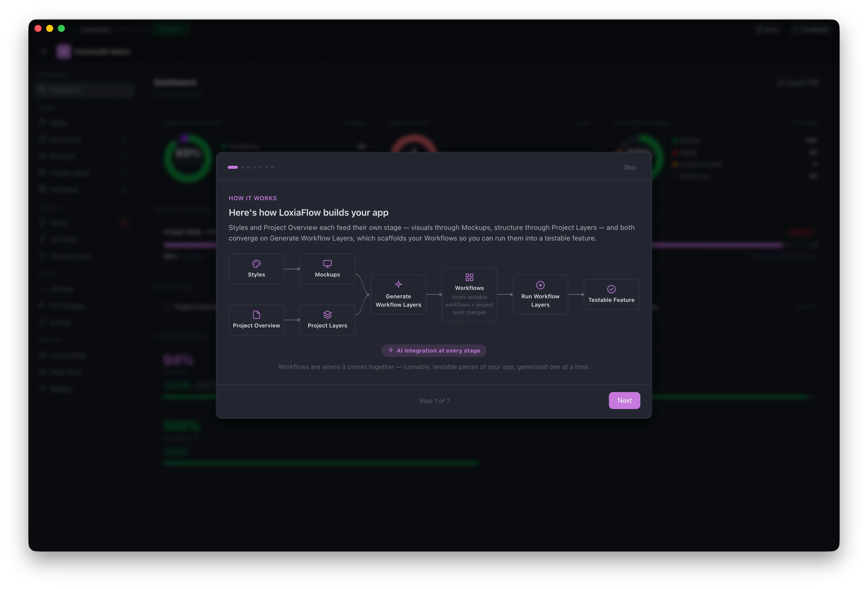 First Run — 'How it works' onboarding walkthrough